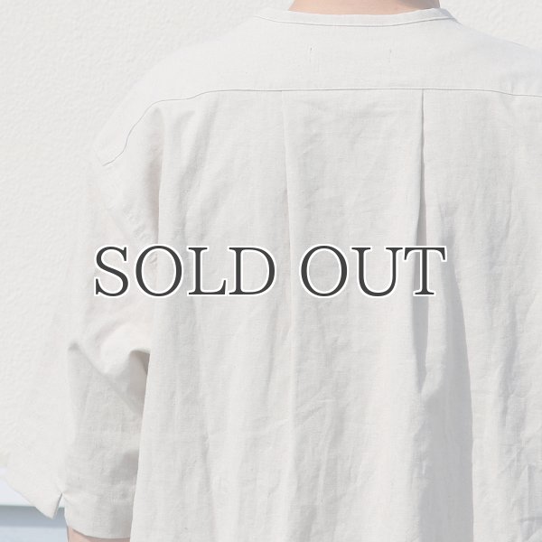 画像14: 綿麻ビンテージソフトキャンバス スリーピング ハーフスリーブ シャツ【MADE IN JAPAN】『日本製』/ Upscape Audience (14)