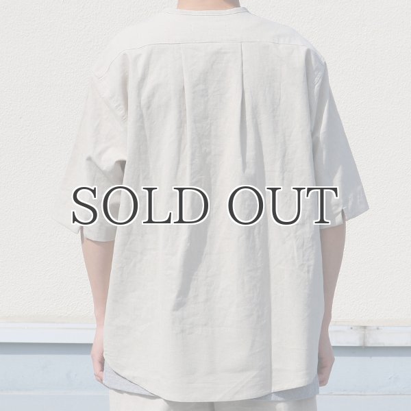 画像11: 綿麻ビンテージソフトキャンバス スリーピング ハーフスリーブ シャツ【MADE IN JAPAN】『日本製』/ Upscape Audience (11)