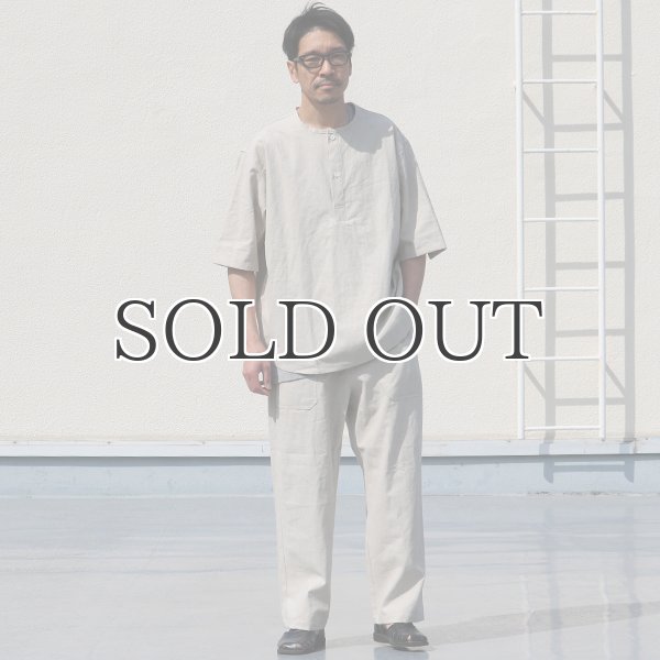 画像6: 綿麻ビンテージソフトキャンバス スリーピング ハーフスリーブ シャツ【MADE IN JAPAN】『日本製』/ Upscape Audience (6)