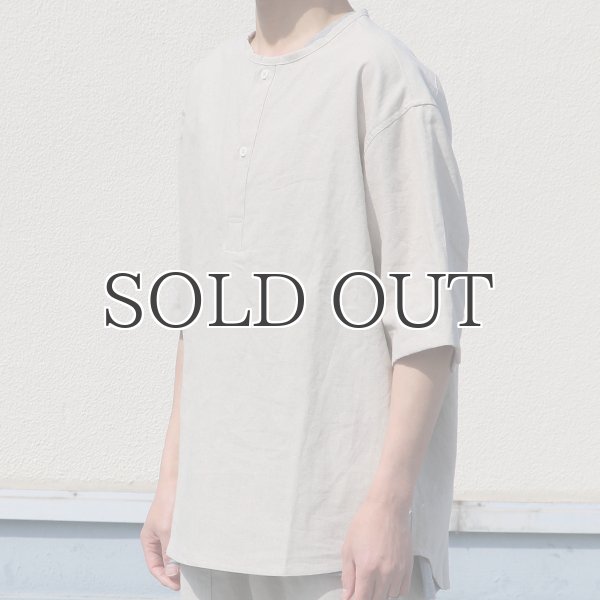 画像9: 綿麻ビンテージソフトキャンバス スリーピング ハーフスリーブ シャツ【MADE IN JAPAN】『日本製』/ Upscape Audience (9)