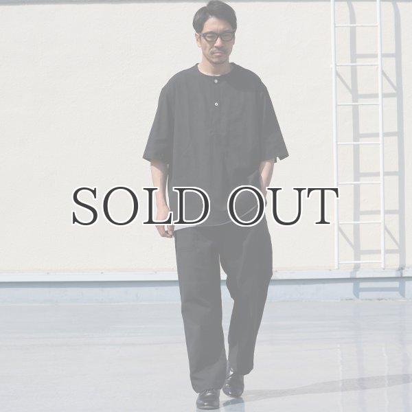 画像8: 綿麻ビンテージソフトキャンバス スリーピング ハーフスリーブ シャツ【MADE IN JAPAN】『日本製』/ Upscape Audience (8)