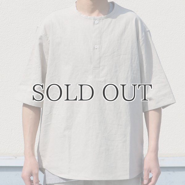 画像8: 綿麻ビンテージソフトキャンバス スリーピング ハーフスリーブ シャツ【MADE IN JAPAN】『日本製』/ Upscape Audience (8)