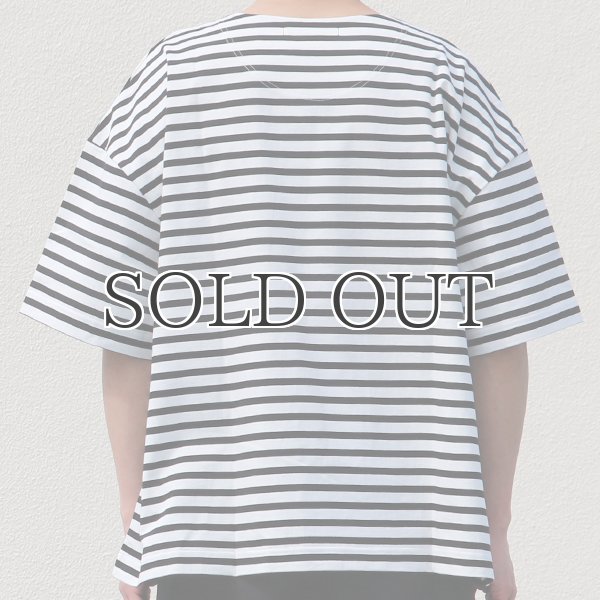 画像11: VORTEX 8オンス(MVS天竺)ロシアンボーダー ボートネック ハーフスリーブ Tシャツ【MADE IN JAPAN】『日本製』/ Upscape Audience (11)