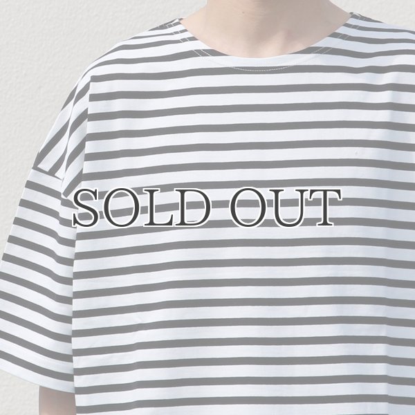 画像13: VORTEX 8オンス(MVS天竺)ロシアンボーダー ボートネック ハーフスリーブ Tシャツ【MADE IN JAPAN】『日本製』/ Upscape Audience (13)