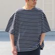 画像4: VORTEX 8オンス（MVS天竺）ロシアンボーダー ボートネック ハーフスリーブ Tシャツ【MADE IN JAPAN】『日本製』/ Upscape Audience (4)