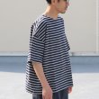 画像6: VORTEX 8オンス（MVS天竺）ロシアンボーダー ボートネック ハーフスリーブ Tシャツ【MADE IN JAPAN】『日本製』/ Upscape Audience (6)