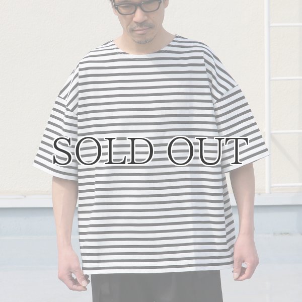 画像7: VORTEX 8オンス(MVS天竺)ロシアンボーダー ボートネック ハーフスリーブ Tシャツ【MADE IN JAPAN】『日本製』/ Upscape Audience (7)