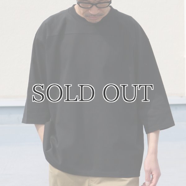 画像3: ヘビーウェイト プレーティング天竺(11オンス)フットボール 3/4スリーブ Tシャツ【MADE IN JAPAN】『日本製』/ Upscape Audience (3)