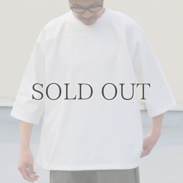 画像3: ヘビーウェイト プレーティング天竺(11オンス)フットボール 3/4スリーブ Tシャツ【MADE IN JAPAN】『日本製』/ Upscape Audience (3)