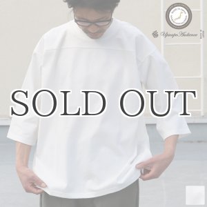 画像: ヘビーウェイト プレーティング天竺（11オンス）フットボール 3/4スリーブ Tシャツ【MADE IN JAPAN】『日本製』/ Upscape Audience