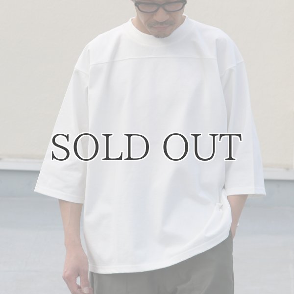 画像4: ヘビーウェイト プレーティング天竺(11オンス)フットボール 3/4スリーブ Tシャツ【MADE IN JAPAN】『日本製』/ Upscape Audience (4)