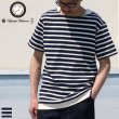 画像1: 【RE PRICE/価格改定】Basque 10オンス ( バスク天竺 )無地＆ボーダーボートネックレイヤード半袖カットソー【MADE IN JAPAN】『日本製』/ Upscape Audience (1)