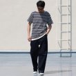 画像6: 【RE PRICE/価格改定】Basque 10オンス ( バスク天竺 )無地＆ボーダーボートネックレイヤード半袖カットソー【MADE IN JAPAN】『日本製』/ Upscape Audience (6)
