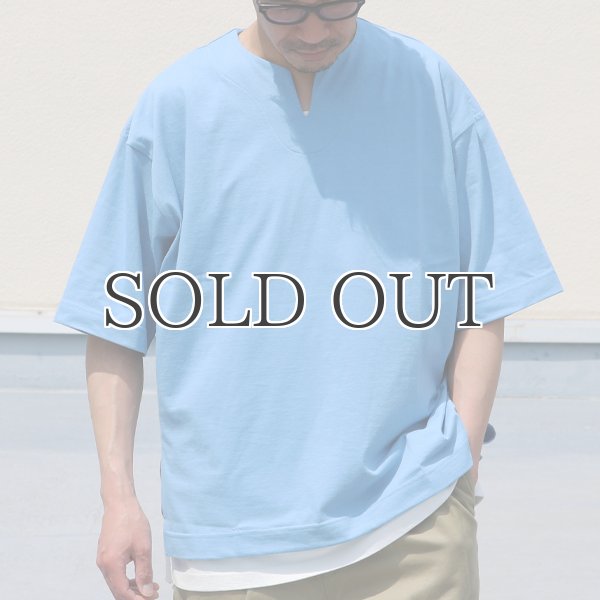 画像3: 17/1 空紡糸天竺(12オンス) キーネック ハーフスリーブ Tシャツ【MADE IN JAPAN】『日本製』/ Upscape Audience (3)