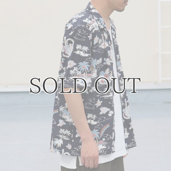 画像6: コットンレーヨン ヴィンテージアロハ柄 オープンカラー ハーフスリーブ シャツ【MADE IN JAPAN】『日本製』/ Upscape Audience (6)