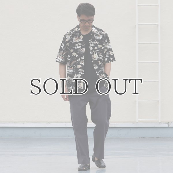 画像7: コットンレーヨン ヴィンテージアロハ柄 オープンカラー ハーフスリーブ シャツ【MADE IN JAPAN】『日本製』/ Upscape Audience (7)