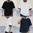 画像1: VORTEX 8オンス（MVS天竺）モックネック リンガー ハーフスリーブ Tシャツ【MADE IN JAPAN】『日本製』/ Upscape Audience (1)