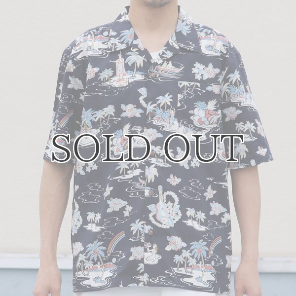 画像10: コットンレーヨン ヴィンテージアロハ柄 オープンカラー ハーフスリーブ シャツ【MADE IN JAPAN】『日本製』/ Upscape Audience (10)