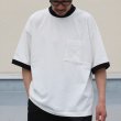 画像6: VORTEX 8オンス（MVS天竺）モックネック リンガー ハーフスリーブ Tシャツ【MADE IN JAPAN】『日本製』/ Upscape Audience (6)