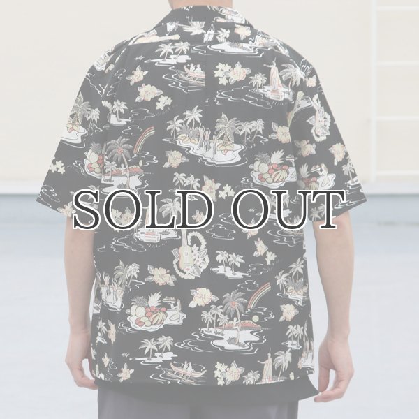 画像6: コットンレーヨン ヴィンテージアロハ柄 オープンカラー ハーフスリーブ シャツ【MADE IN JAPAN】『日本製』/ Upscape Audience (6)