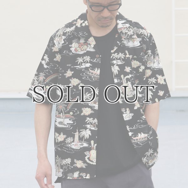 画像10: コットンレーヨン ヴィンテージアロハ柄 オープンカラー ハーフスリーブ シャツ【MADE IN JAPAN】『日本製』/ Upscape Audience (10)