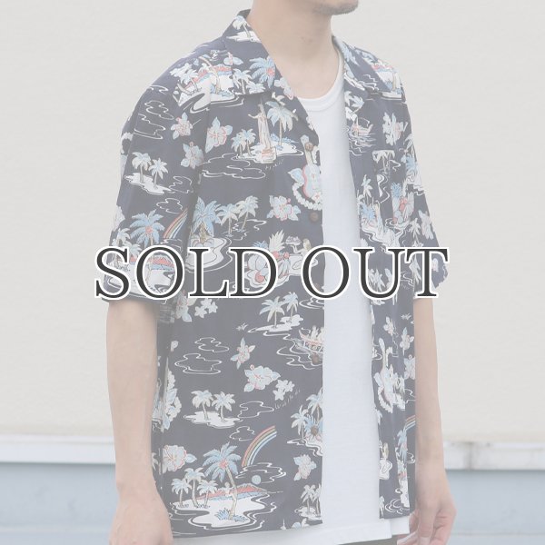 画像14: コットンレーヨン ヴィンテージアロハ柄 オープンカラー ハーフスリーブ シャツ【MADE IN JAPAN】『日本製』/ Upscape Audience (14)