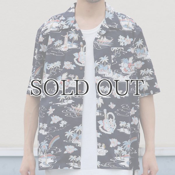 画像9: コットンレーヨン ヴィンテージアロハ柄 オープンカラー ハーフスリーブ シャツ【MADE IN JAPAN】『日本製』/ Upscape Audience (9)