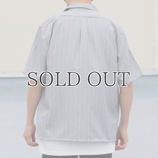 画像6: Reflax®(リフラクス)ポリエステル リネンライク LINON(リノン) ストライプオープンカラー ハーフスリーブシャツ【MADE IN JAPAN】『日本製』/ Upscape Audience (6)