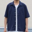 画像10: Reflax®(リフラクス)ポリエステル リネンライク LINON(リノン) ストライプオープンカラー ハーフスリーブシャツ【MADE IN JAPAN】『日本製』/ Upscape Audience (10)