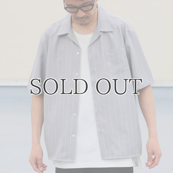 画像3: Reflax®(リフラクス)ポリエステル リネンライク LINON(リノン) ストライプオープンカラー ハーフスリーブシャツ【MADE IN JAPAN】『日本製』/ Upscape Audience (3)
