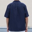 画像15: Reflax®(リフラクス)ポリエステル リネンライク LINON(リノン) ストライプオープンカラー ハーフスリーブシャツ【MADE IN JAPAN】『日本製』/ Upscape Audience (15)