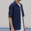 画像14: Reflax®(リフラクス)ポリエステル リネンライク LINON(リノン) ストライプオープンカラー ハーフスリーブシャツ【MADE IN JAPAN】『日本製』/ Upscape Audience (14)