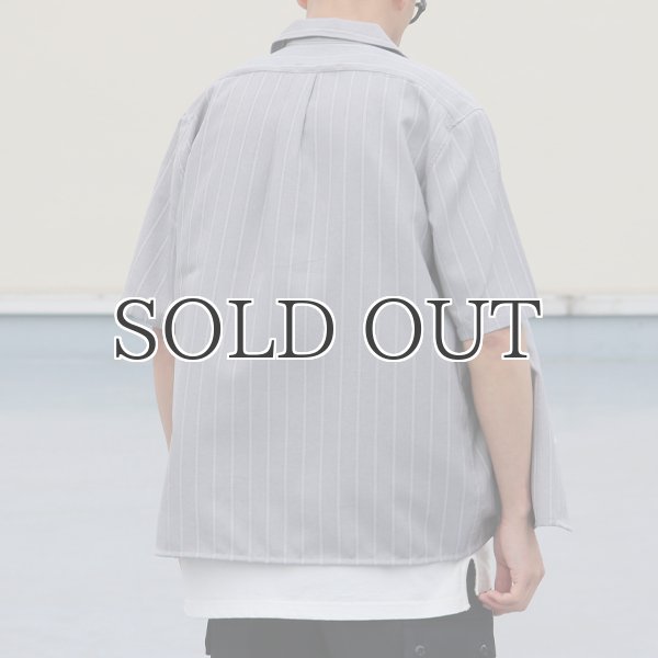 画像9: Reflax®(リフラクス)ポリエステル リネンライク LINON(リノン) ストライプオープンカラー ハーフスリーブシャツ【MADE IN JAPAN】『日本製』/ Upscape Audience (9)