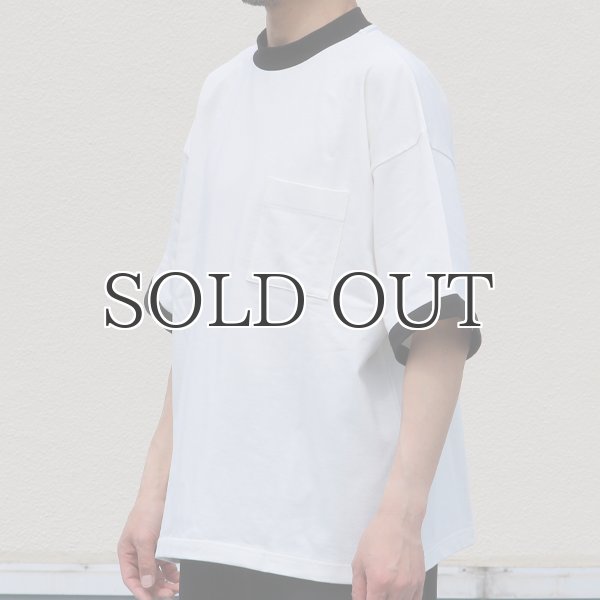 画像8: VORTEX 8オンス(MVS天竺)モックネック リンガー ハーフスリーブ Tシャツ【MADE IN JAPAN】『日本製』/ Upscape Audience (8)