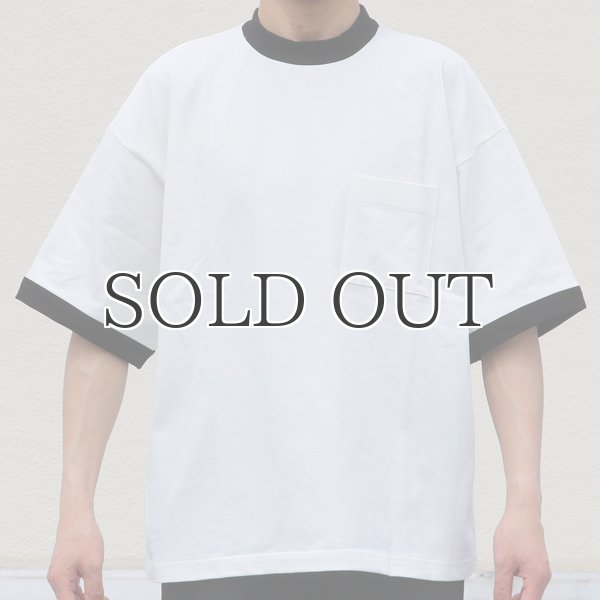 画像7: VORTEX 8オンス(MVS天竺)モックネック リンガー ハーフスリーブ Tシャツ【MADE IN JAPAN】『日本製』/ Upscape Audience (7)