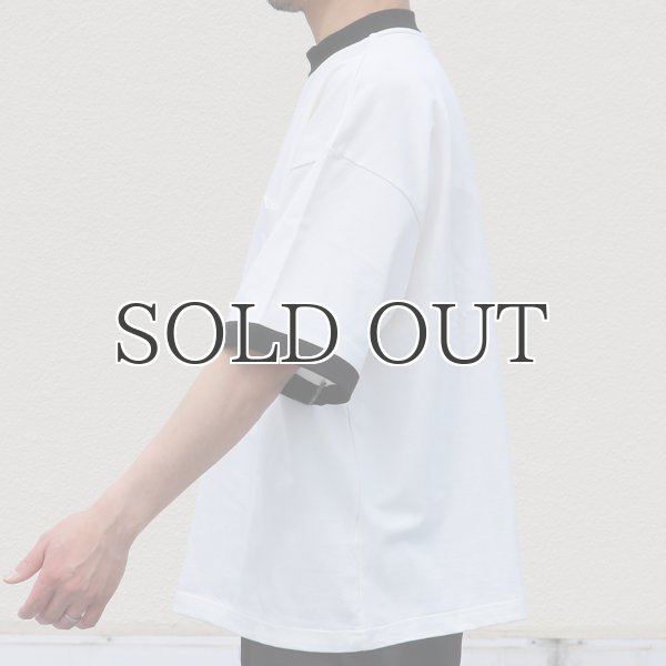 画像9: VORTEX 8オンス(MVS天竺)モックネック リンガー ハーフスリーブ Tシャツ【MADE IN JAPAN】『日本製』/ Upscape Audience (9)