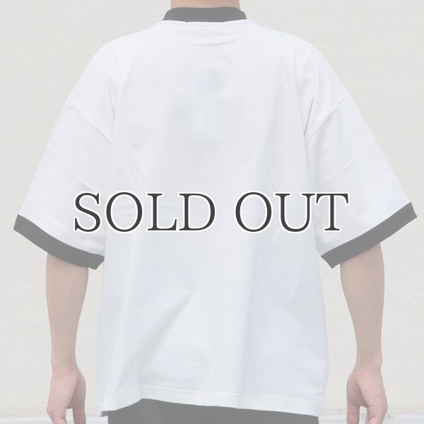 画像10: VORTEX 8オンス(MVS天竺)モックネック リンガー ハーフスリーブ Tシャツ【MADE IN JAPAN】『日本製』/ Upscape Audience (10)