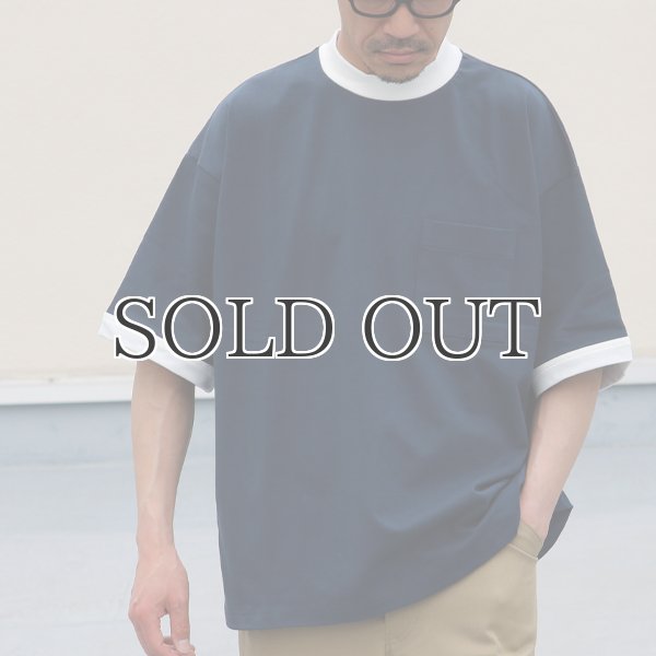 画像9: VORTEX 8オンス(MVS天竺)モックネック リンガー ハーフスリーブ Tシャツ【MADE IN JAPAN】『日本製』/ Upscape Audience (9)