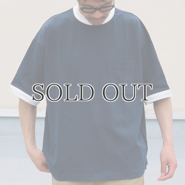 画像4: VORTEX 8オンス(MVS天竺)モックネック リンガー ハーフスリーブ Tシャツ【MADE IN JAPAN】『日本製』/ Upscape Audience (4)