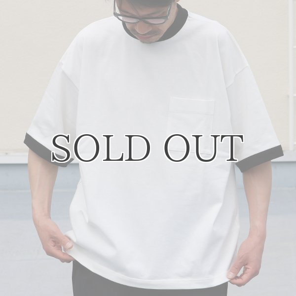 画像3: VORTEX 8オンス(MVS天竺)モックネック リンガー ハーフスリーブ Tシャツ【MADE IN JAPAN】『日本製』/ Upscape Audience (3)