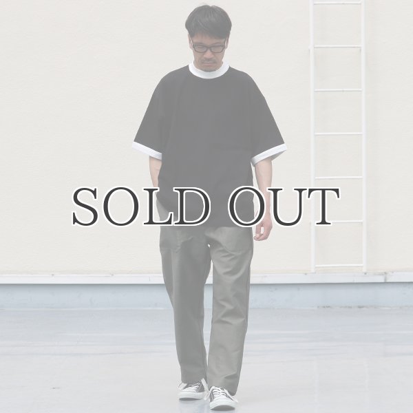 画像7: VORTEX 8オンス(MVS天竺)モックネック リンガー ハーフスリーブ Tシャツ【MADE IN JAPAN】『日本製』/ Upscape Audience (7)
