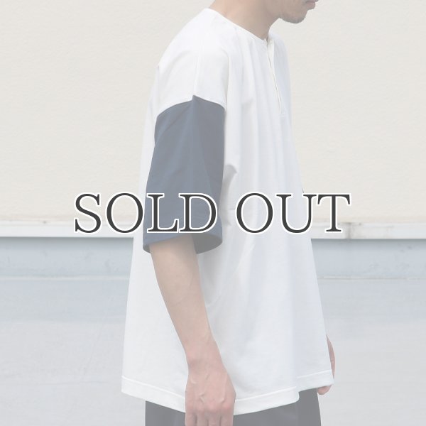 画像5: VORTEX 8オンス(MVS天竺)ヘンリーネック BBアンダーハーフスリーブ Tシャツ【MADE IN JAPAN】『日本製』/ Upscape Audience (5)