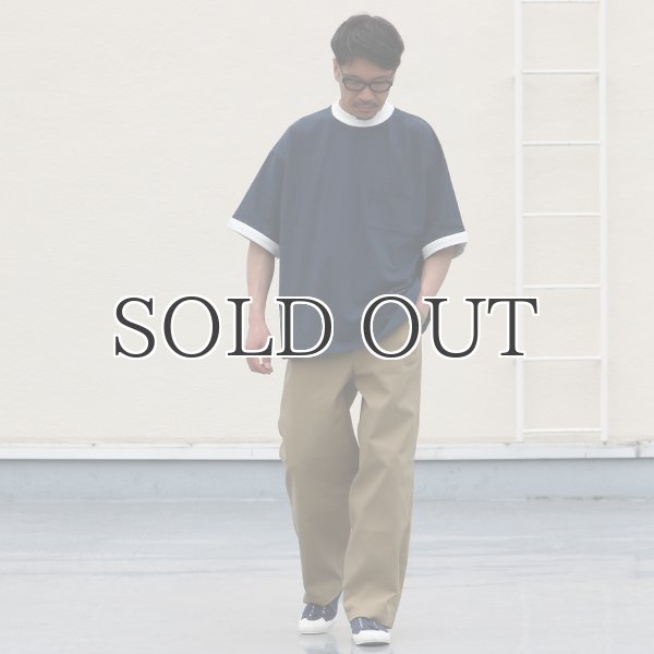 画像8: VORTEX 8オンス(MVS天竺)モックネック リンガー ハーフスリーブ Tシャツ【MADE IN JAPAN】『日本製』/ Upscape Audience (8)