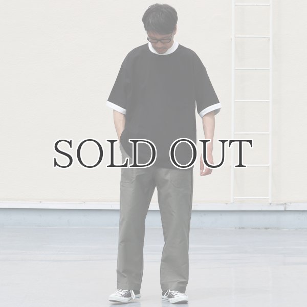 画像8: VORTEX 8オンス(MVS天竺)モックネック リンガー ハーフスリーブ Tシャツ【MADE IN JAPAN】『日本製』/ Upscape Audience (8)
