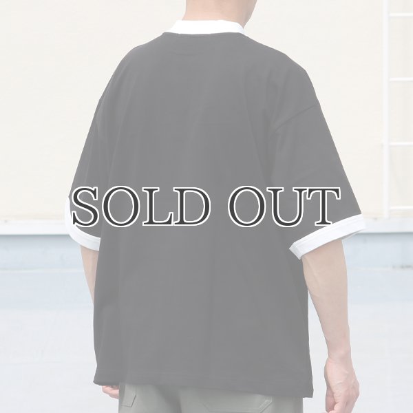 画像6: VORTEX 8オンス(MVS天竺)モックネック リンガー ハーフスリーブ Tシャツ【MADE IN JAPAN】『日本製』/ Upscape Audience (6)