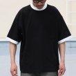 画像4: VORTEX 8オンス（MVS天竺）モックネック リンガー ハーフスリーブ Tシャツ【MADE IN JAPAN】『日本製』/ Upscape Audience (4)