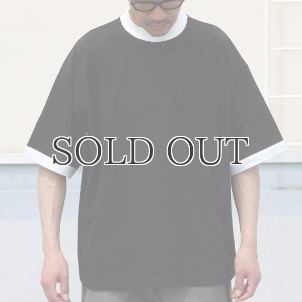 画像4: VORTEX 8オンス(MVS天竺)モックネック リンガー ハーフスリーブ Tシャツ【MADE IN JAPAN】『日本製』/ Upscape Audience (4)