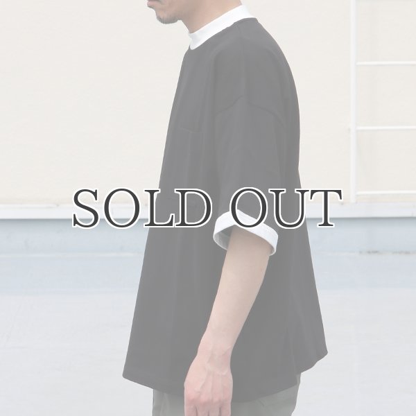 画像5: VORTEX 8オンス(MVS天竺)モックネック リンガー ハーフスリーブ Tシャツ【MADE IN JAPAN】『日本製』/ Upscape Audience (5)