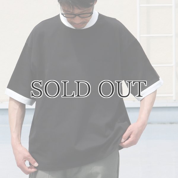 画像9: VORTEX 8オンス(MVS天竺)モックネック リンガー ハーフスリーブ Tシャツ【MADE IN JAPAN】『日本製』/ Upscape Audience (9)