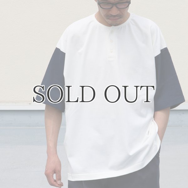 画像9: VORTEX 8オンス(MVS天竺)ヘンリーネック BBアンダーハーフスリーブ Tシャツ【MADE IN JAPAN】『日本製』/ Upscape Audience (9)